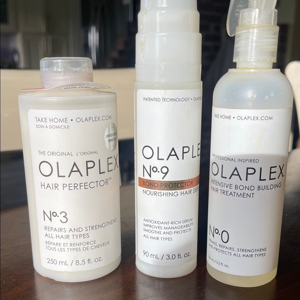 OLAPLEX Hair Treatment Set No.3, No.9, & No.0.